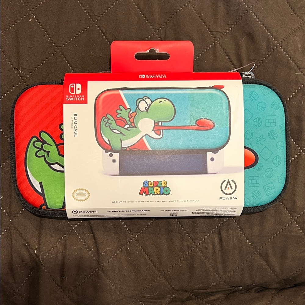PowerA Super Mario Yoshi Nintendo Switch Case - Red and Blue